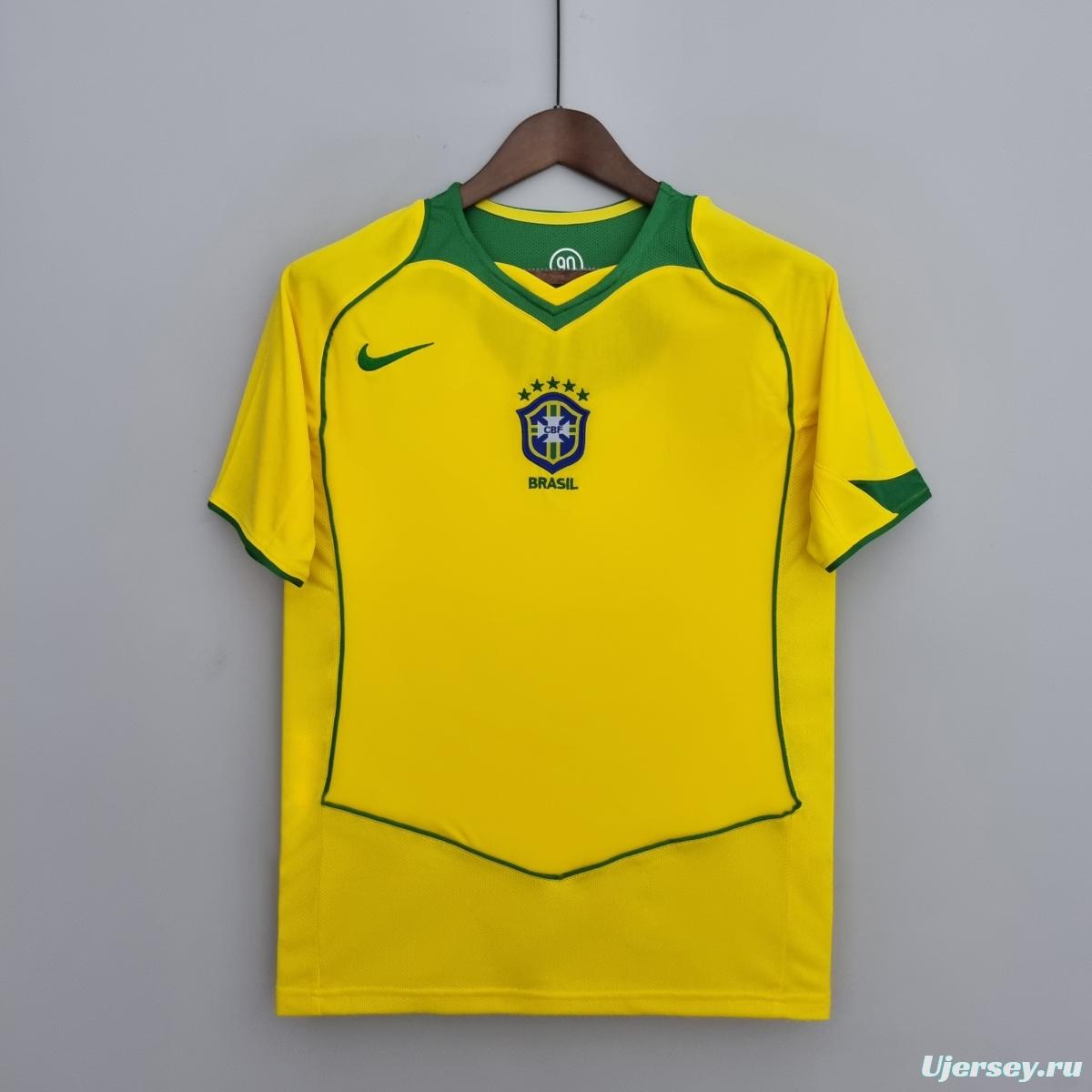 Retro 2004/06 Brazil Soccer Jersey