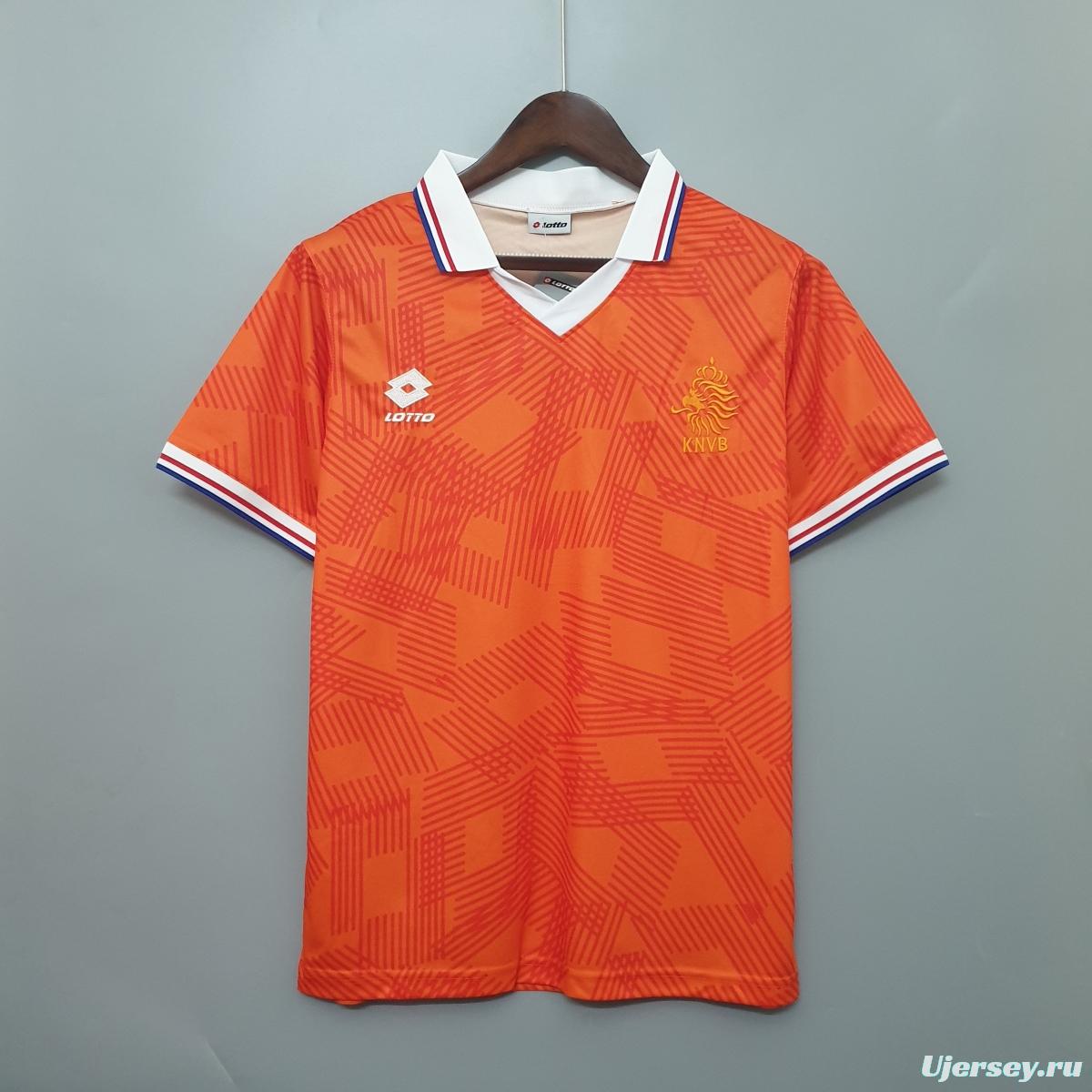 Netherlands 1991 retro shirt home Soccer Jersey