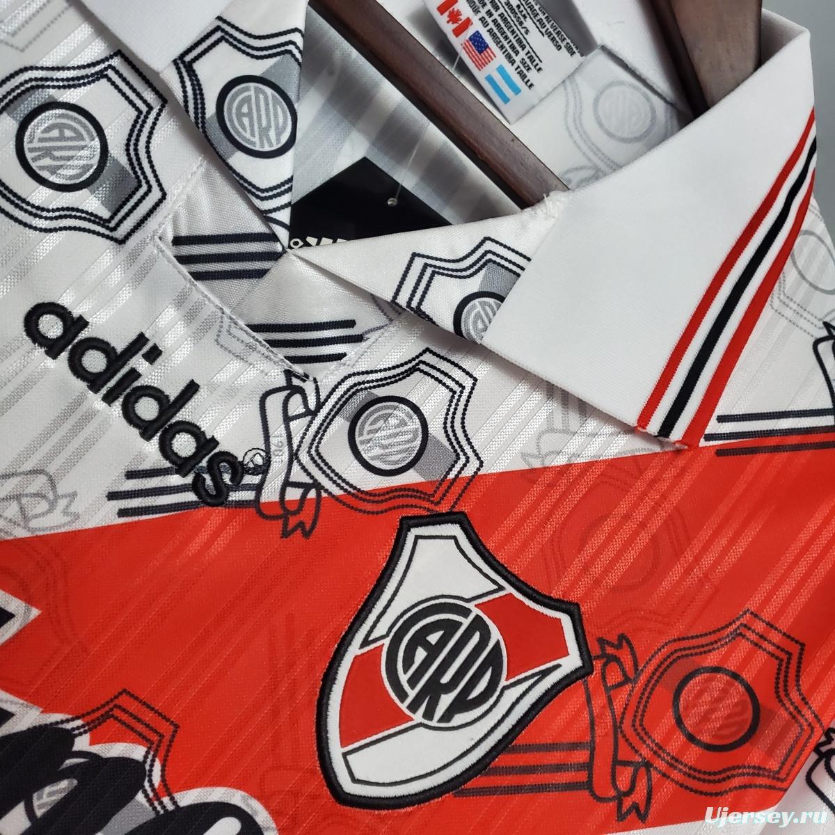 Retro River Plate 95/96 home Soccer Jersey