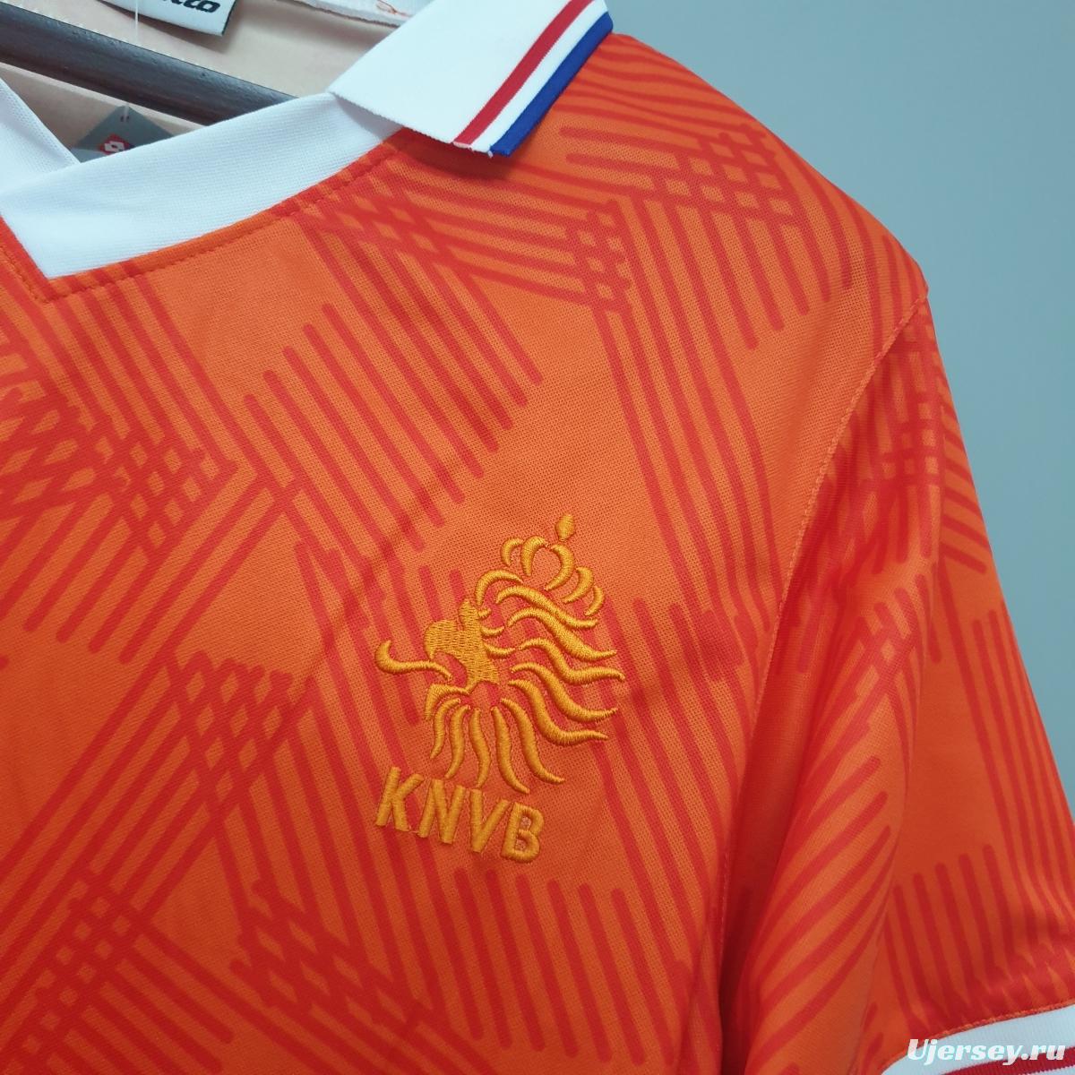 Netherlands 1991 retro shirt home Soccer Jersey