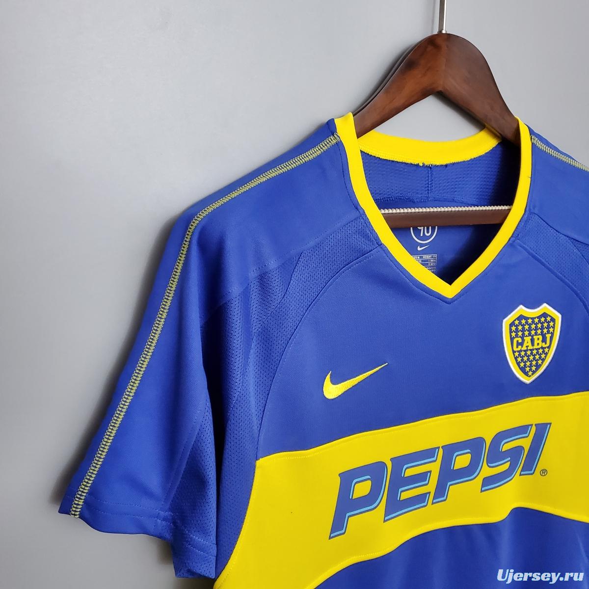 Retro Boca Juniors 03/04 home Soccer Jersey