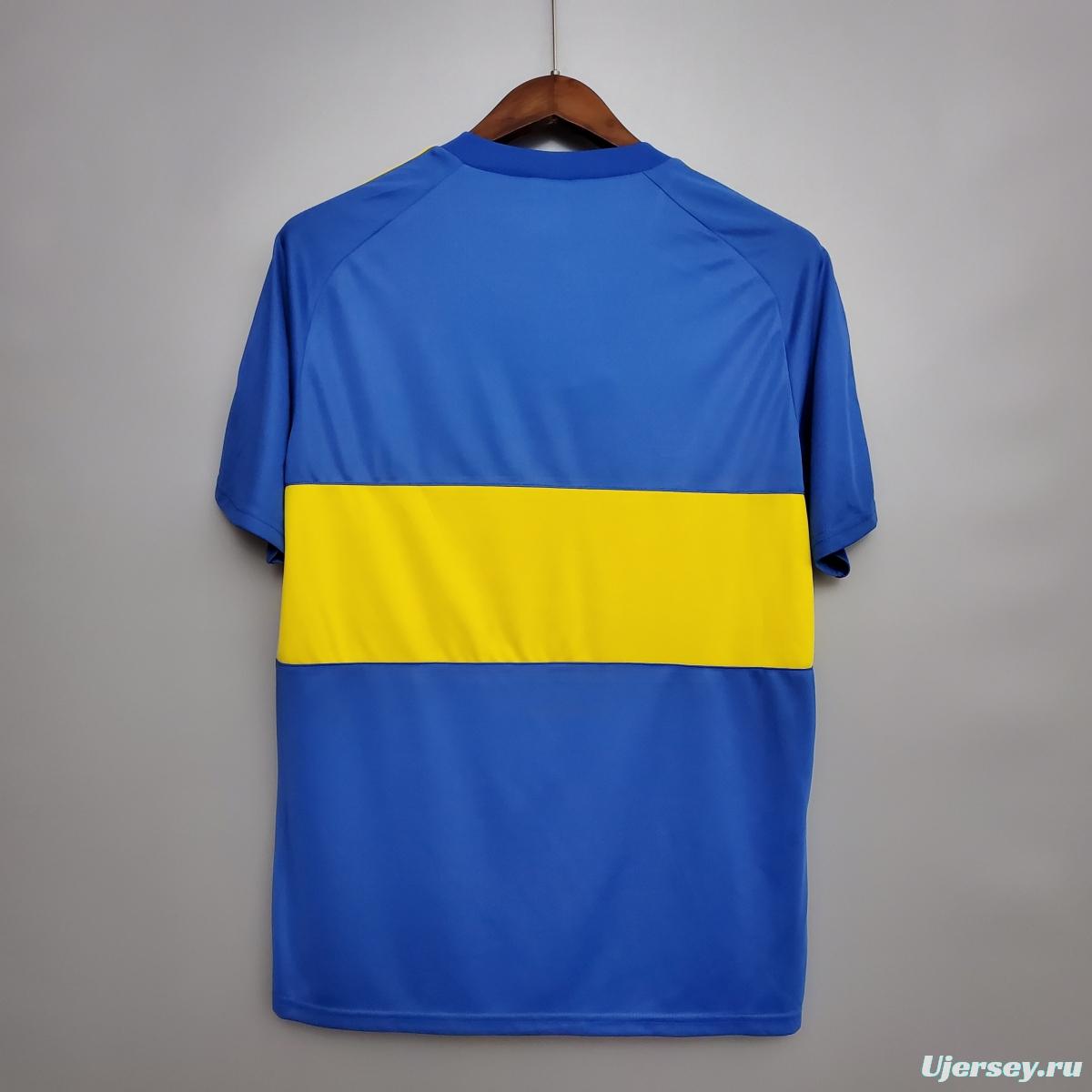Retro 1981 Boca Juniors home Soccer Jersey