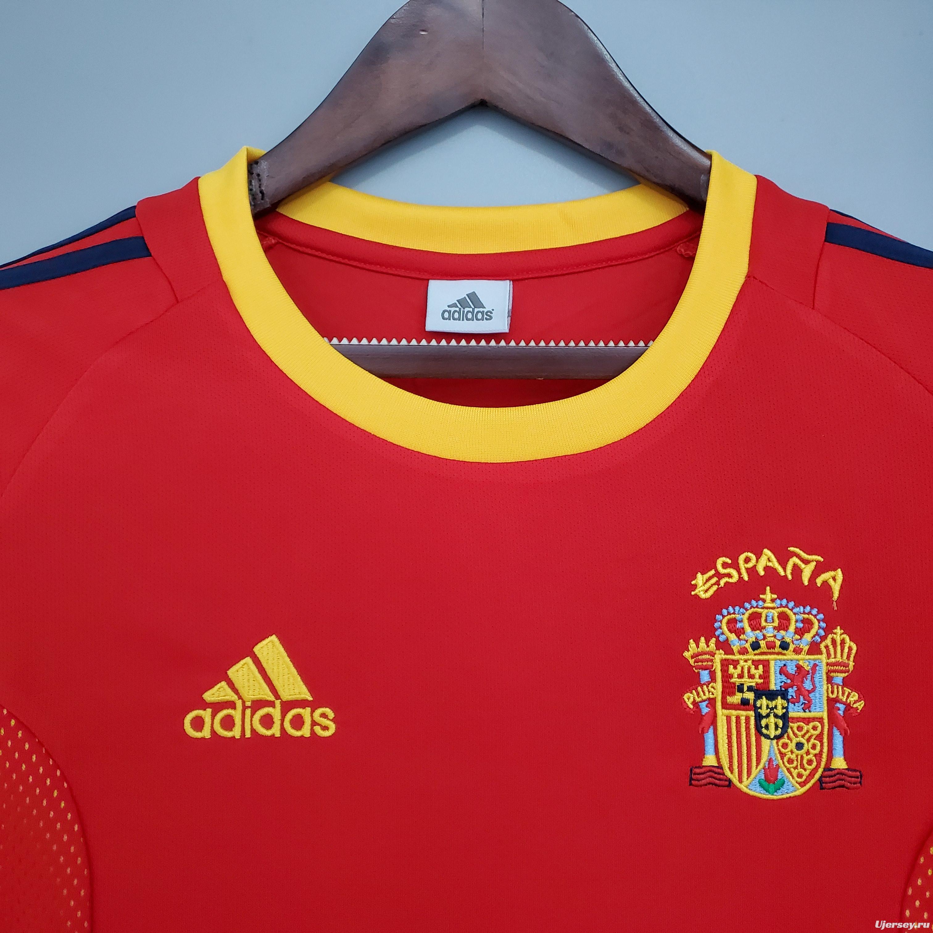 Retro Spain 2002 home Soccer Jersey