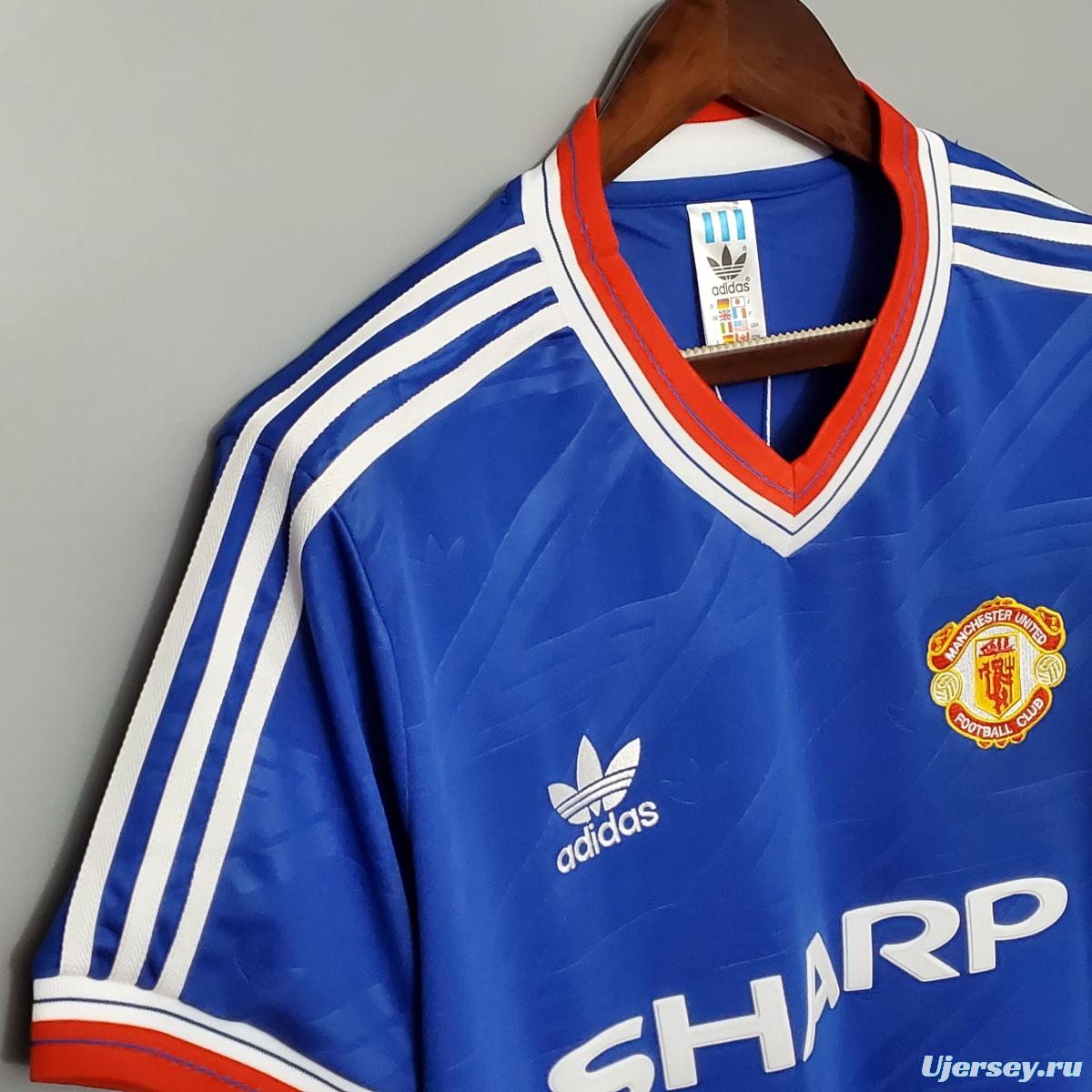 Retro 86/88 Manchester United third away Soccer Jersey