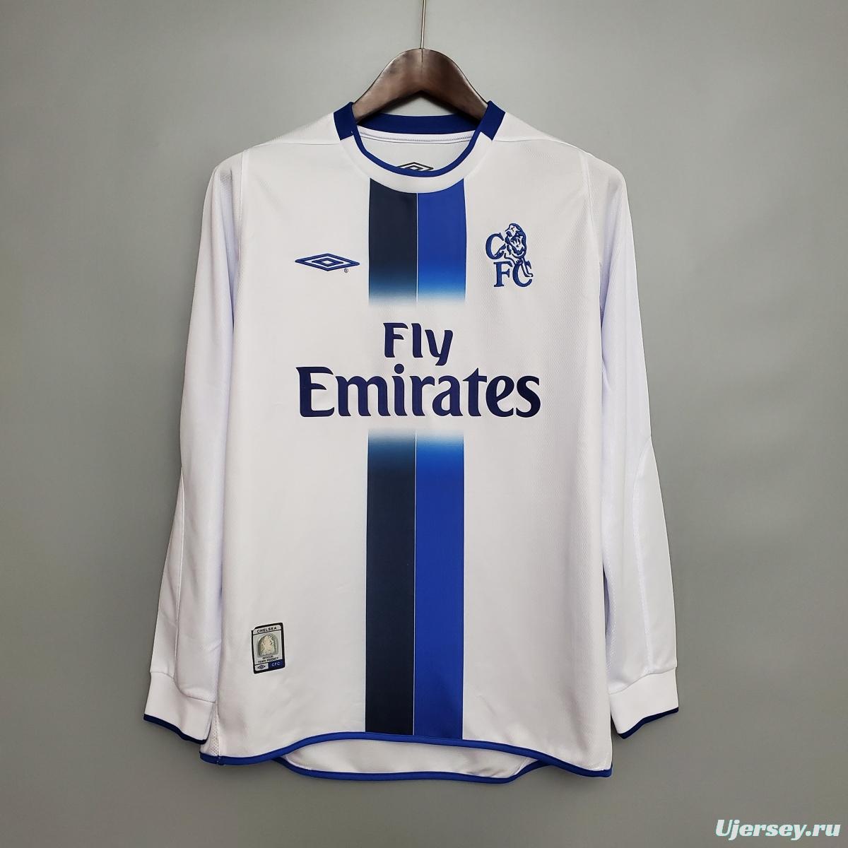 Retro long-sleeved 03/05 Chelsea away Soccer Jersey