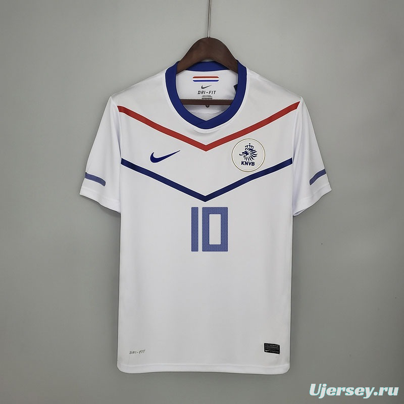 Retro Netherlands 2010 away Soccer Jersey
