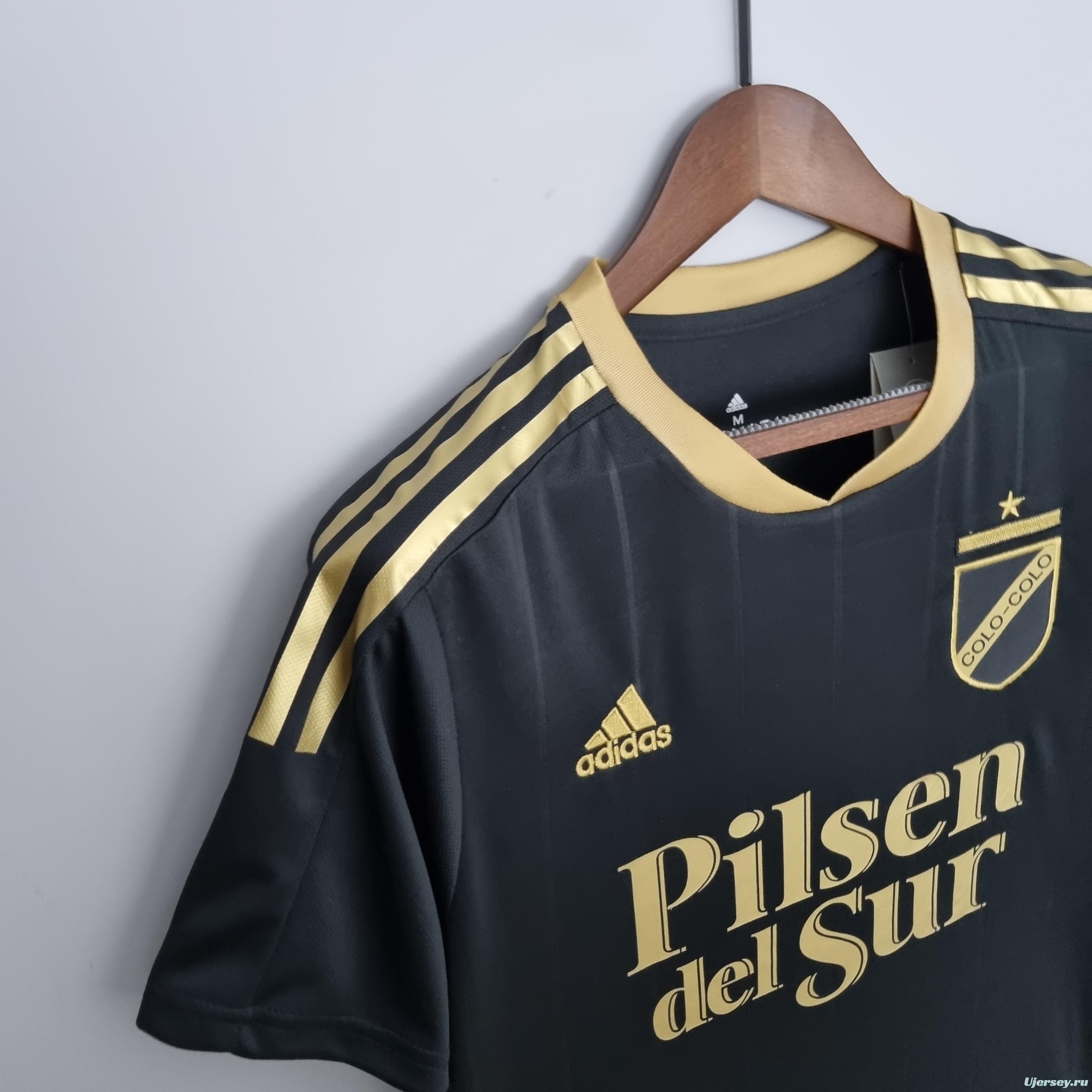 22/23 Colo Colo Commemorative Edition Black Gold Soccer Jersey