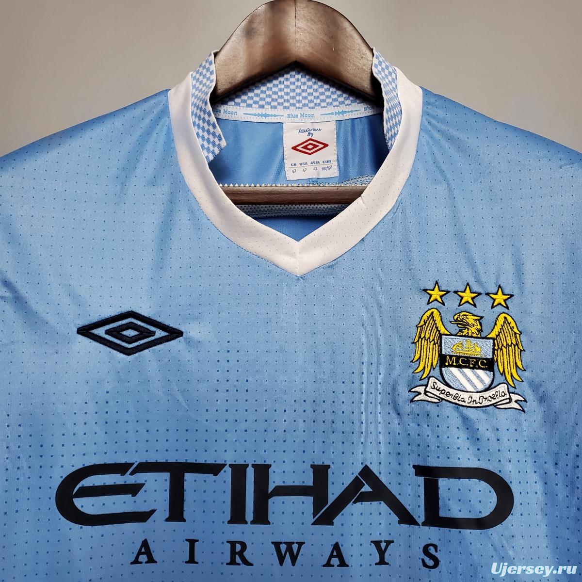 Retro Manchester City 11/12 home Soccer Jersey