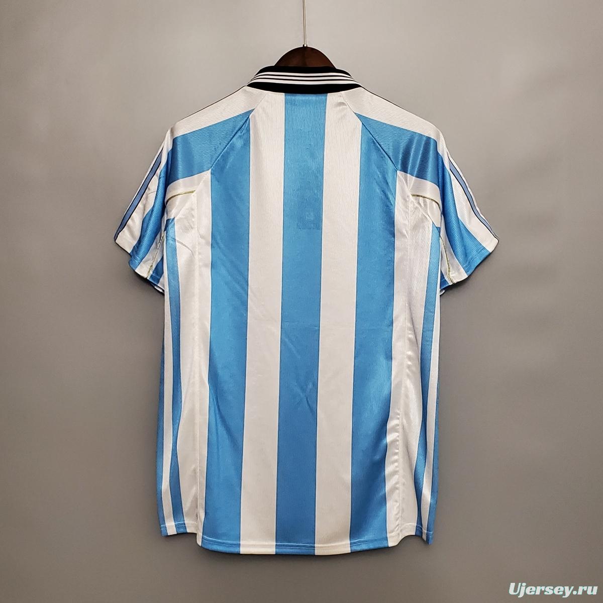 Retro Argentina 1998 home Soccer Jersey