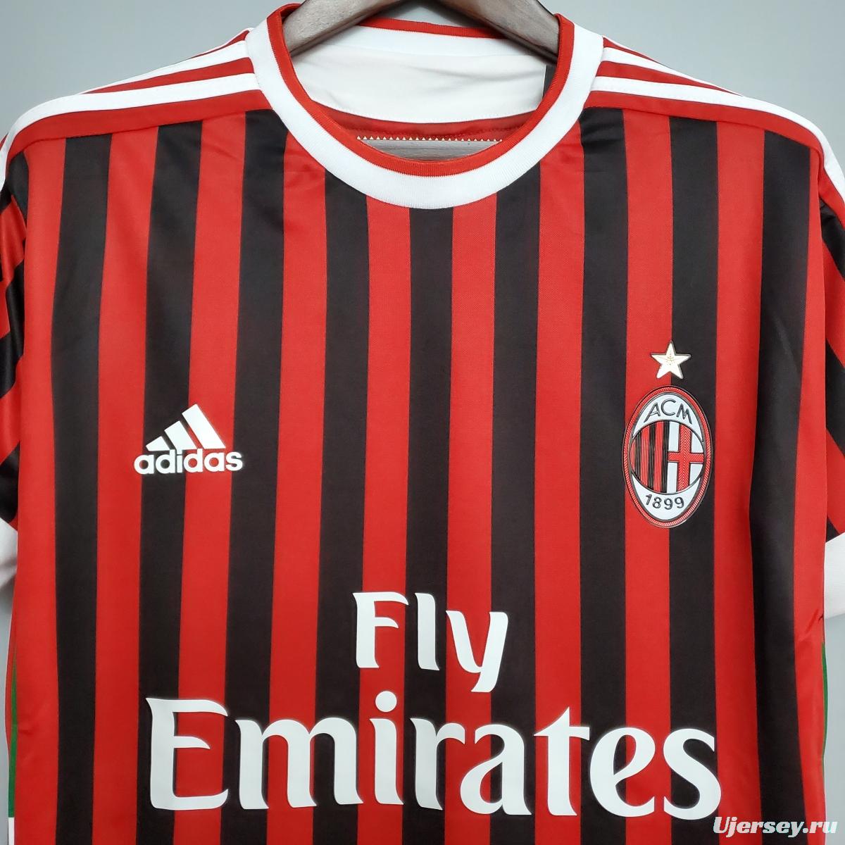 Retro 11/12 AC Milan home Soccer Jersey