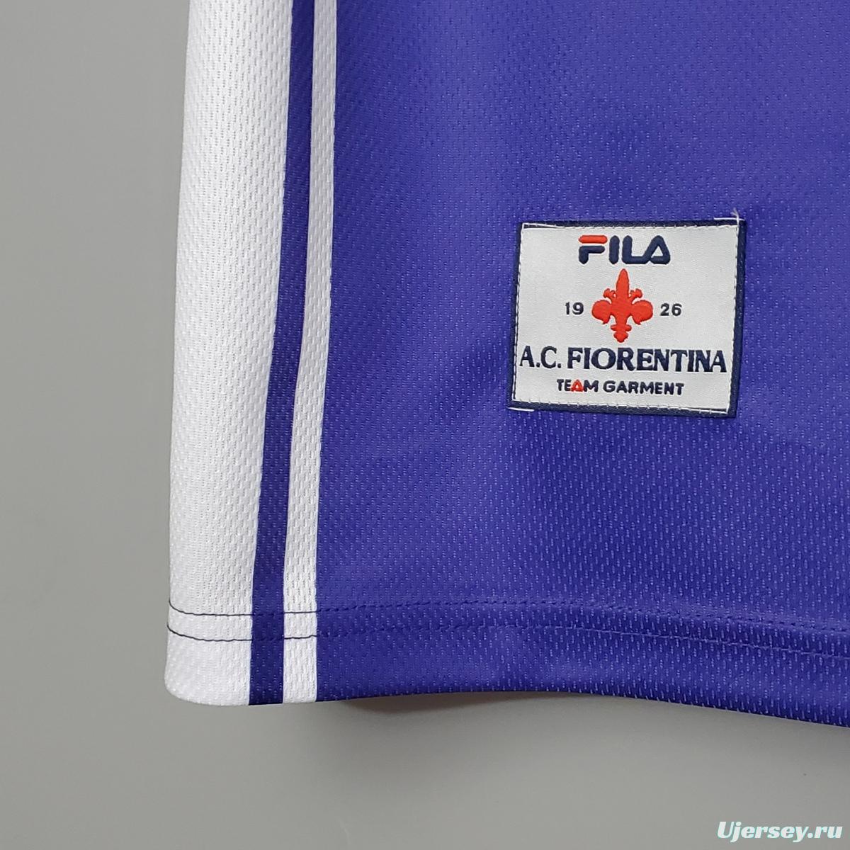 Retro 99/00 Fiorentina home Soccer Jersey