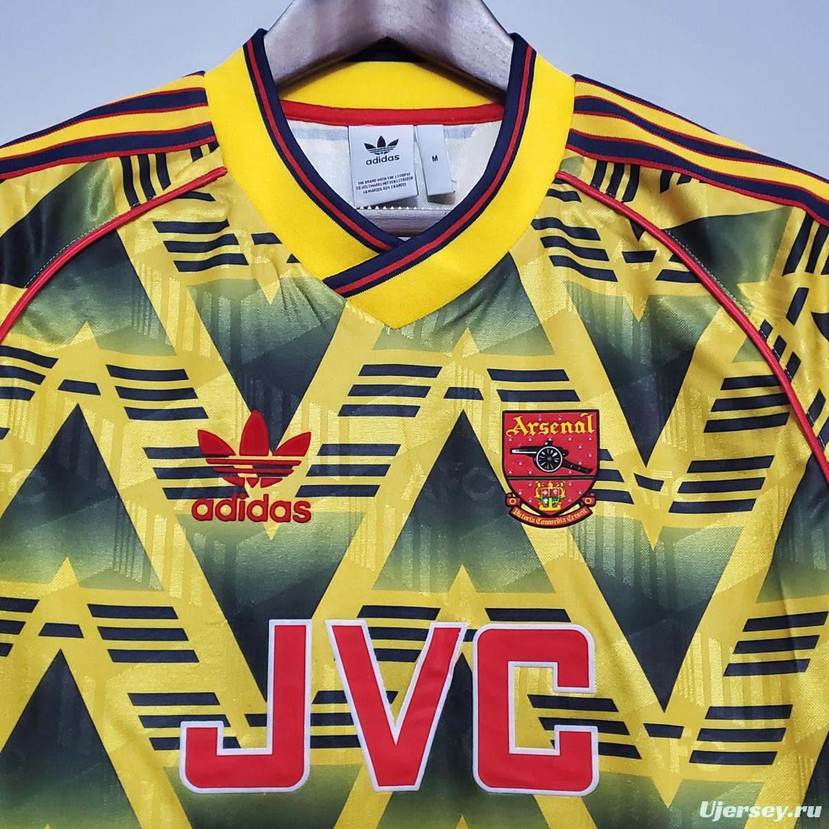 Retro 91/93 Arsenal away Soccer Jersey