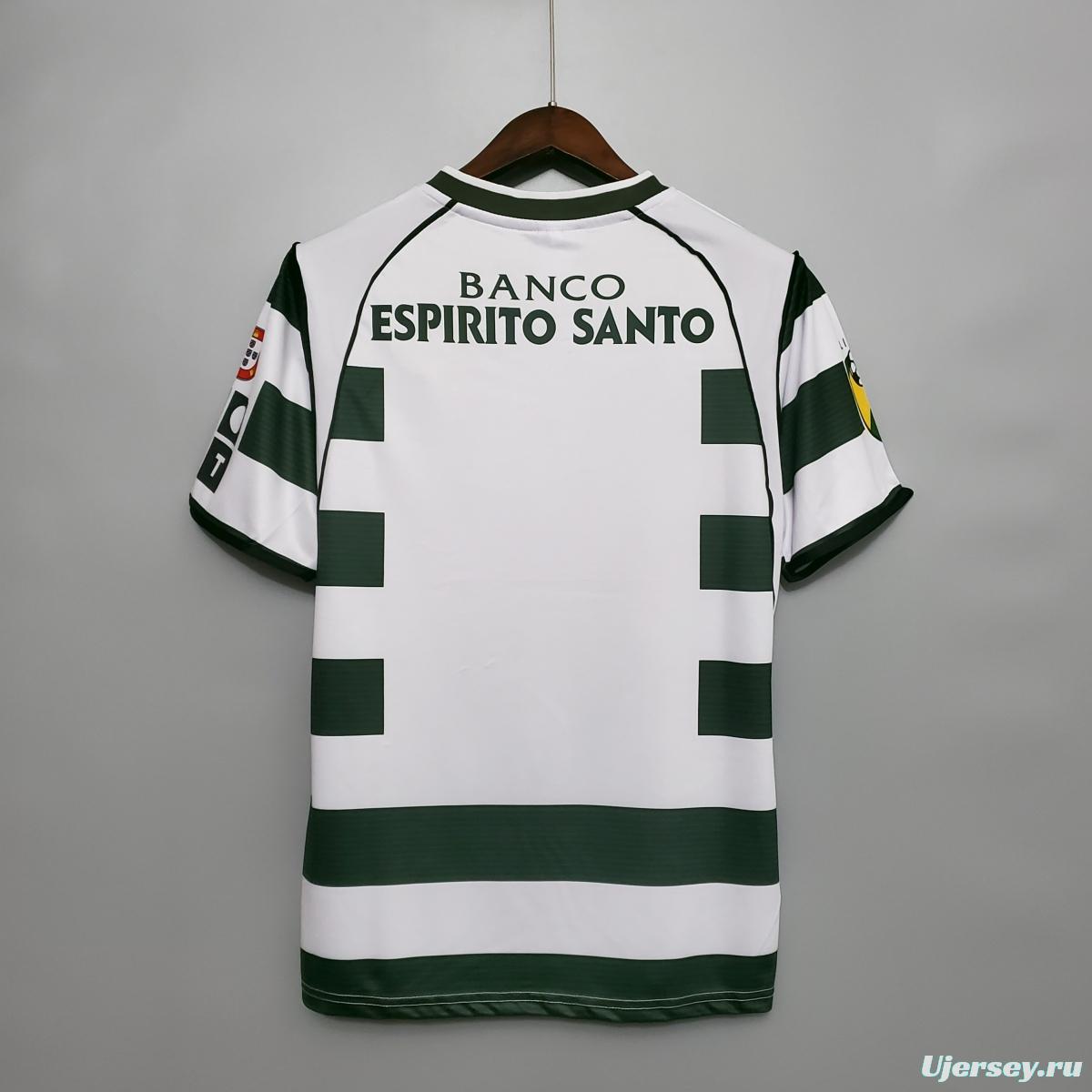 Retro Sporting Lisbon 01/03 home Soccer Jersey