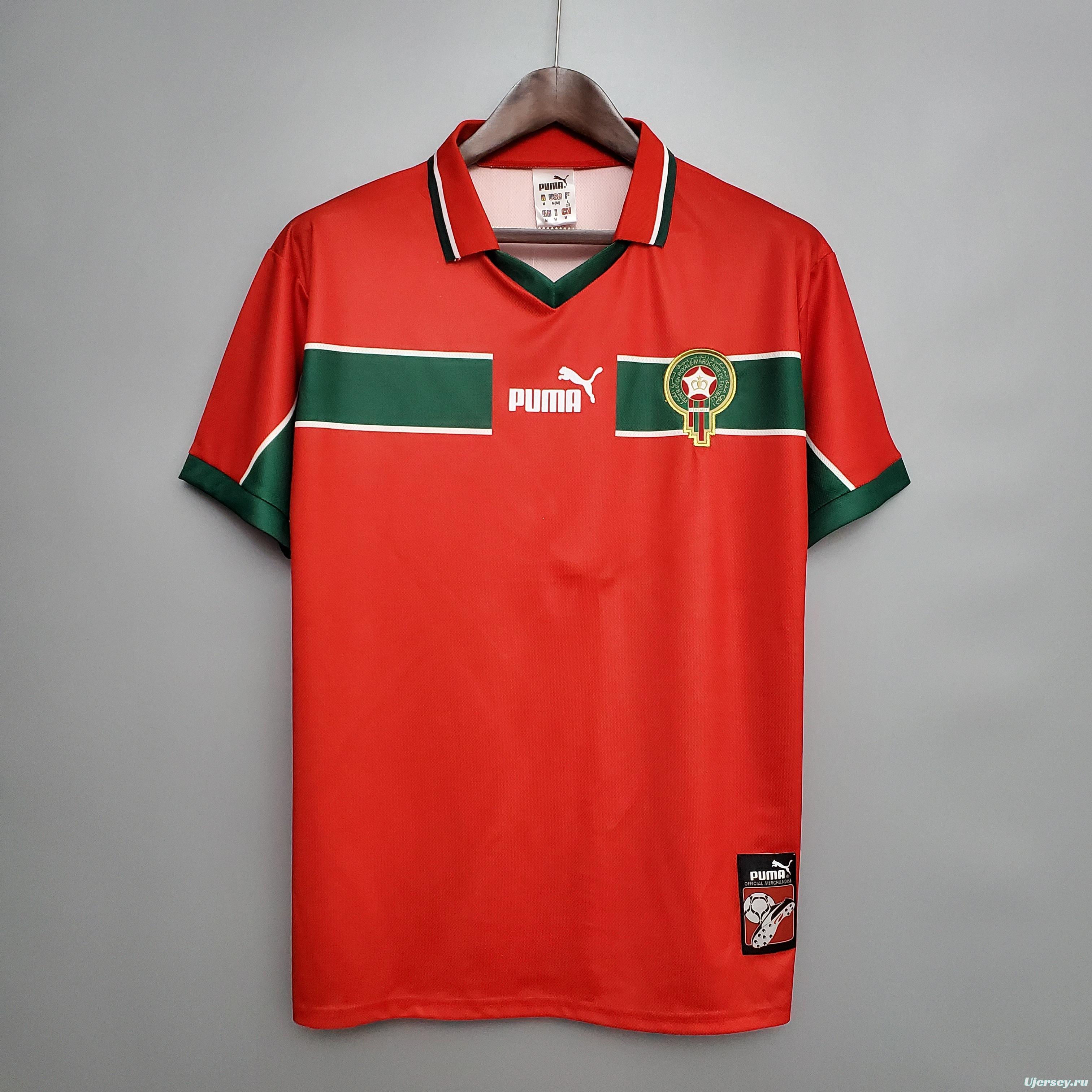Retro 1998 Morocco away Soccer Jersey