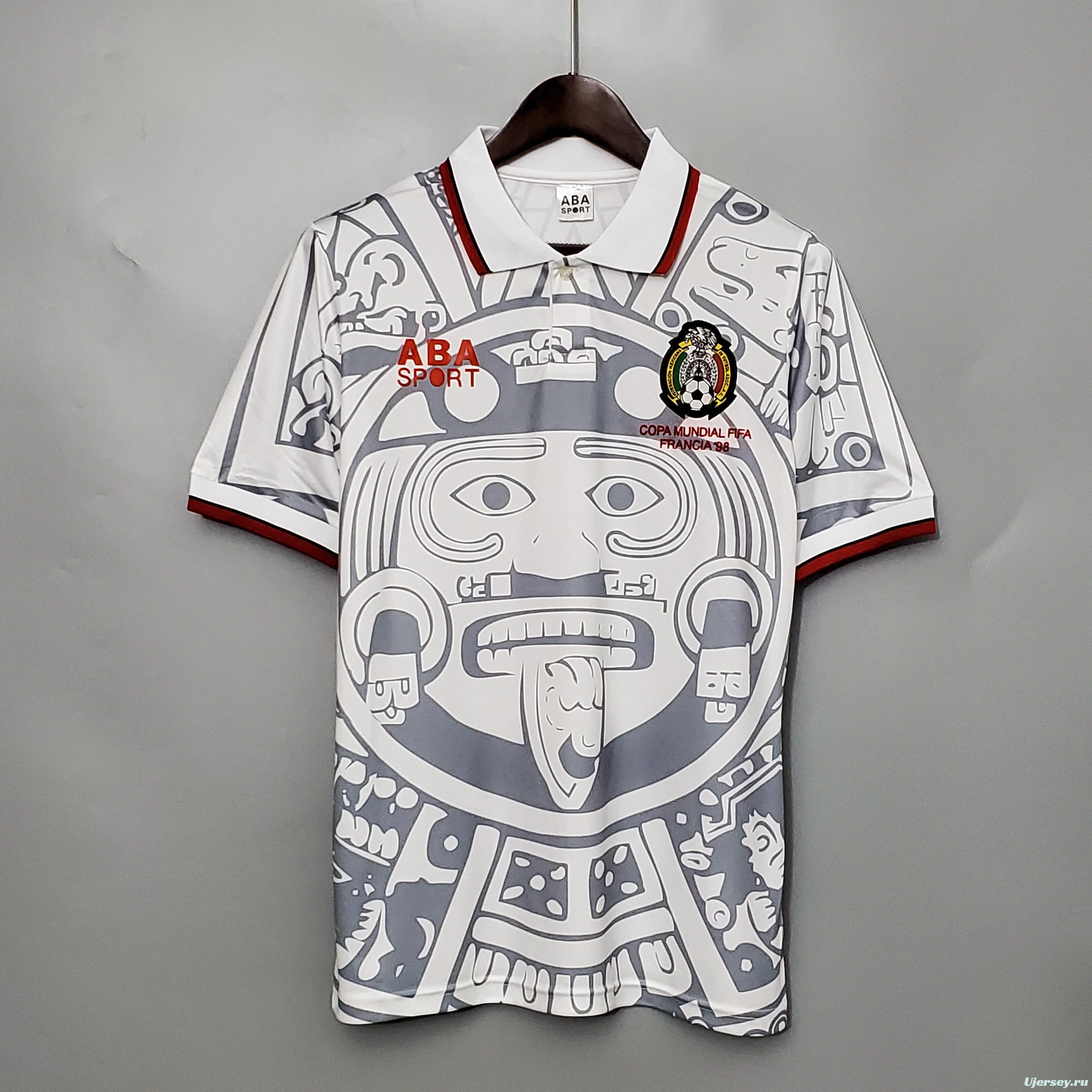 Retro 1998 Mexico away Soccer Jersey