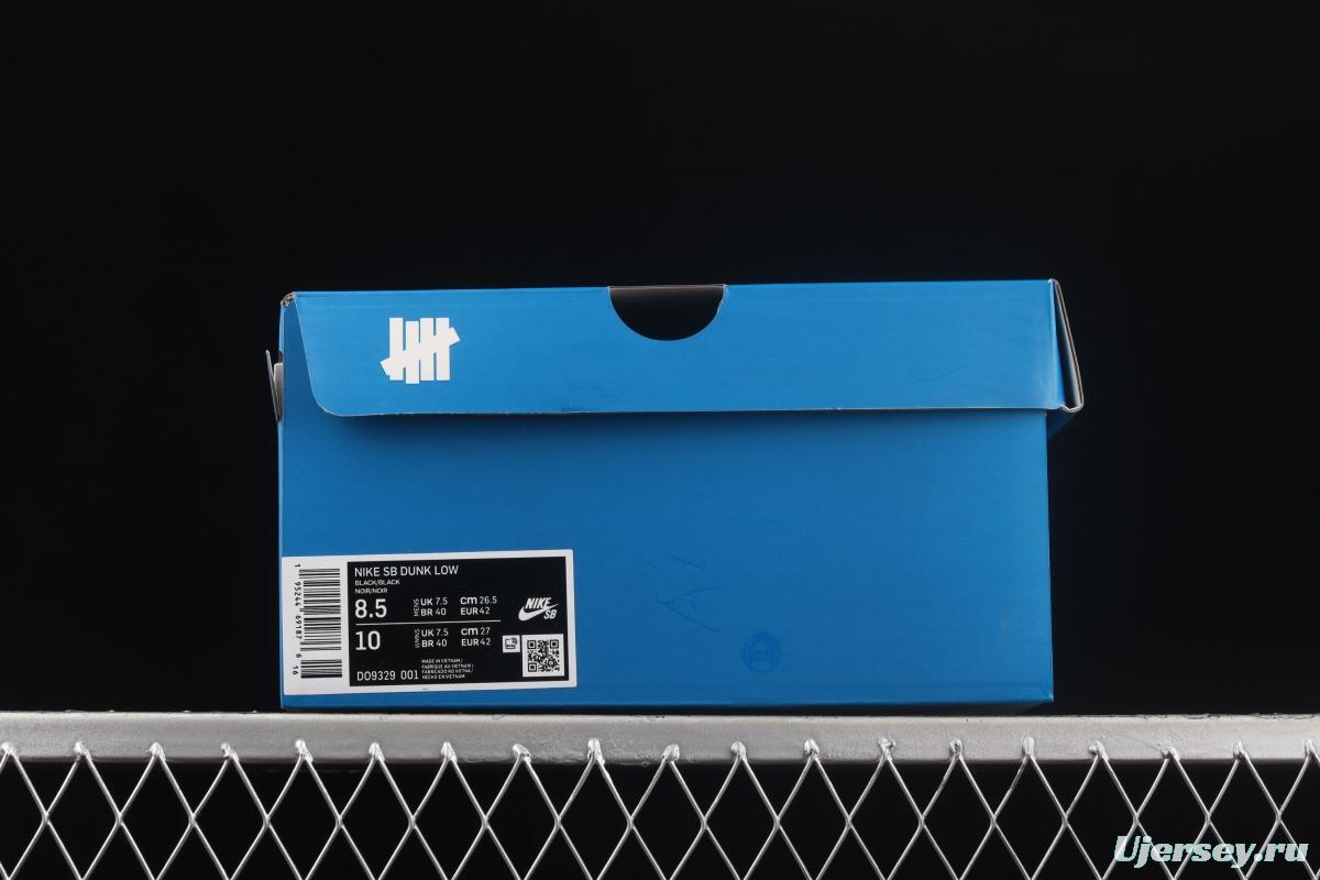 UNDFEATED x NIKE DUNK Low black soul color dunk series low-side leisure sports skateboard shoes DO9329-001