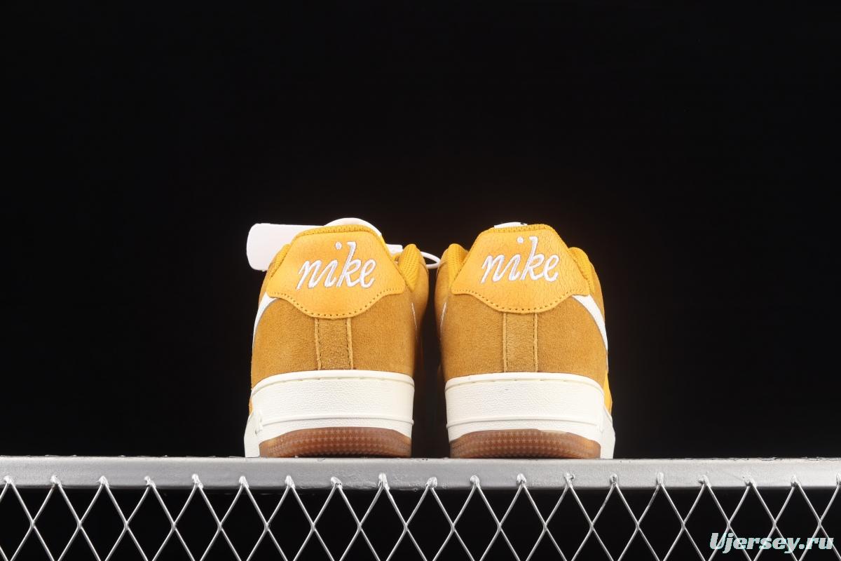NIKE Air Force 1x07 Low sail leather spliced low-top casual board shoes DA8302-700