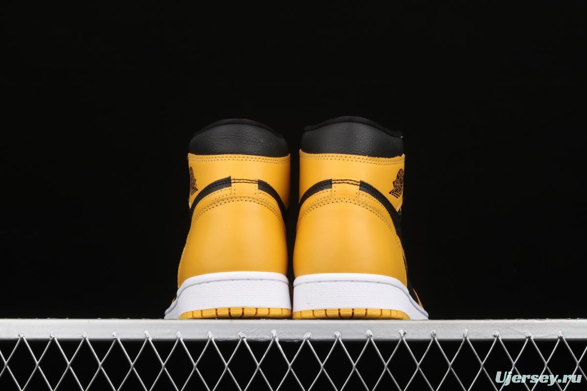 Air Jordan 1 High OG Pollen black and yellow 555088-701