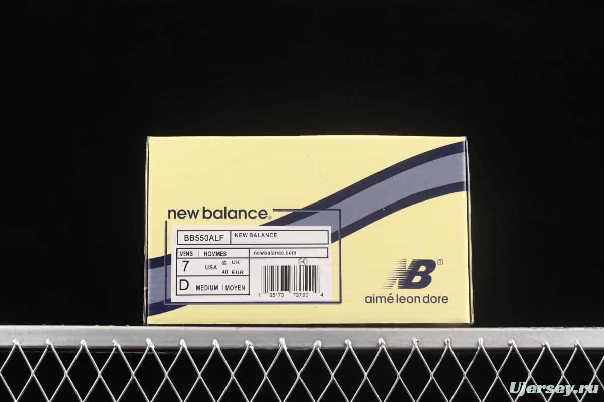 AIM É LEON DORE x New Balance BB550 series of new balanced leather neutral casual running shoes BB550ALF