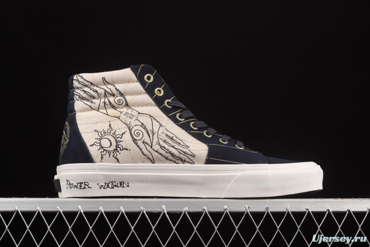 Vans Sk8-Hi retro sun snake pattern high-top casual board shoes VN0A32QG4UA