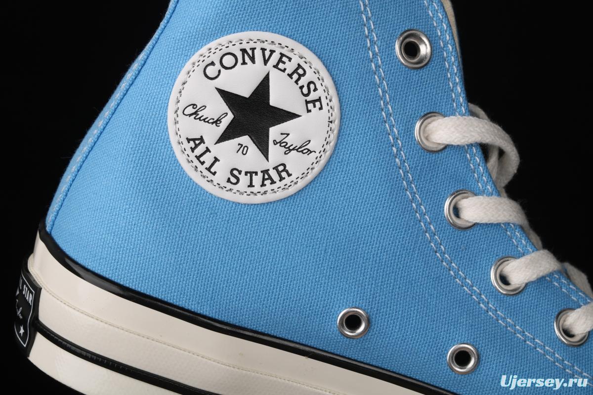 Converse Chuck 70s new spring color lake water blue matching high-top casual board shoes 171566C