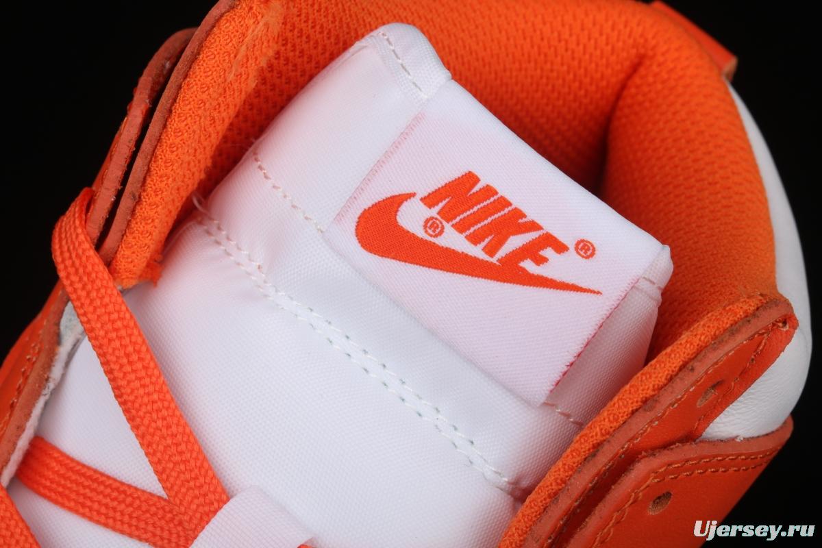 NIKE SB DUNK High Retro Orange Blaze 2021 edition white orange dunk series high top leisure sports skateboard shoes DD1399-101,