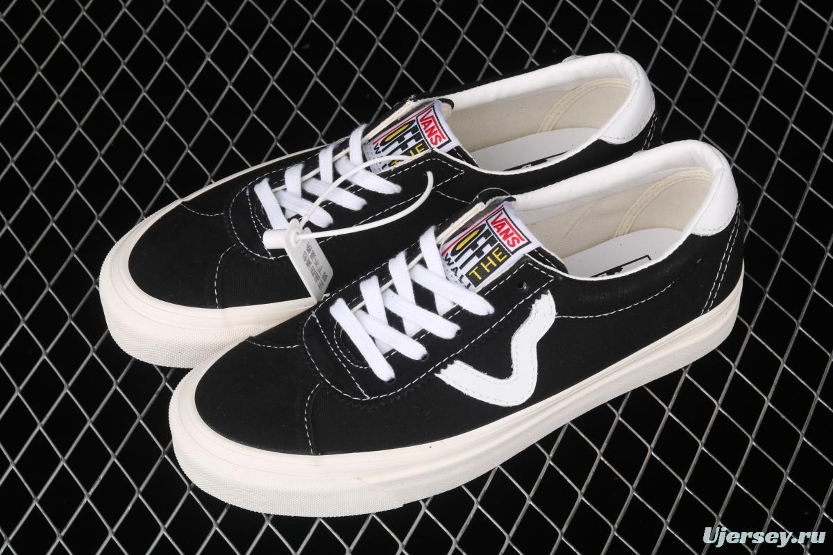 Vans Sport 73 Dx Chen Feiyu with Anaheim classic black and white canvas retro low-top casual board shoes VN0A3WLQUL1