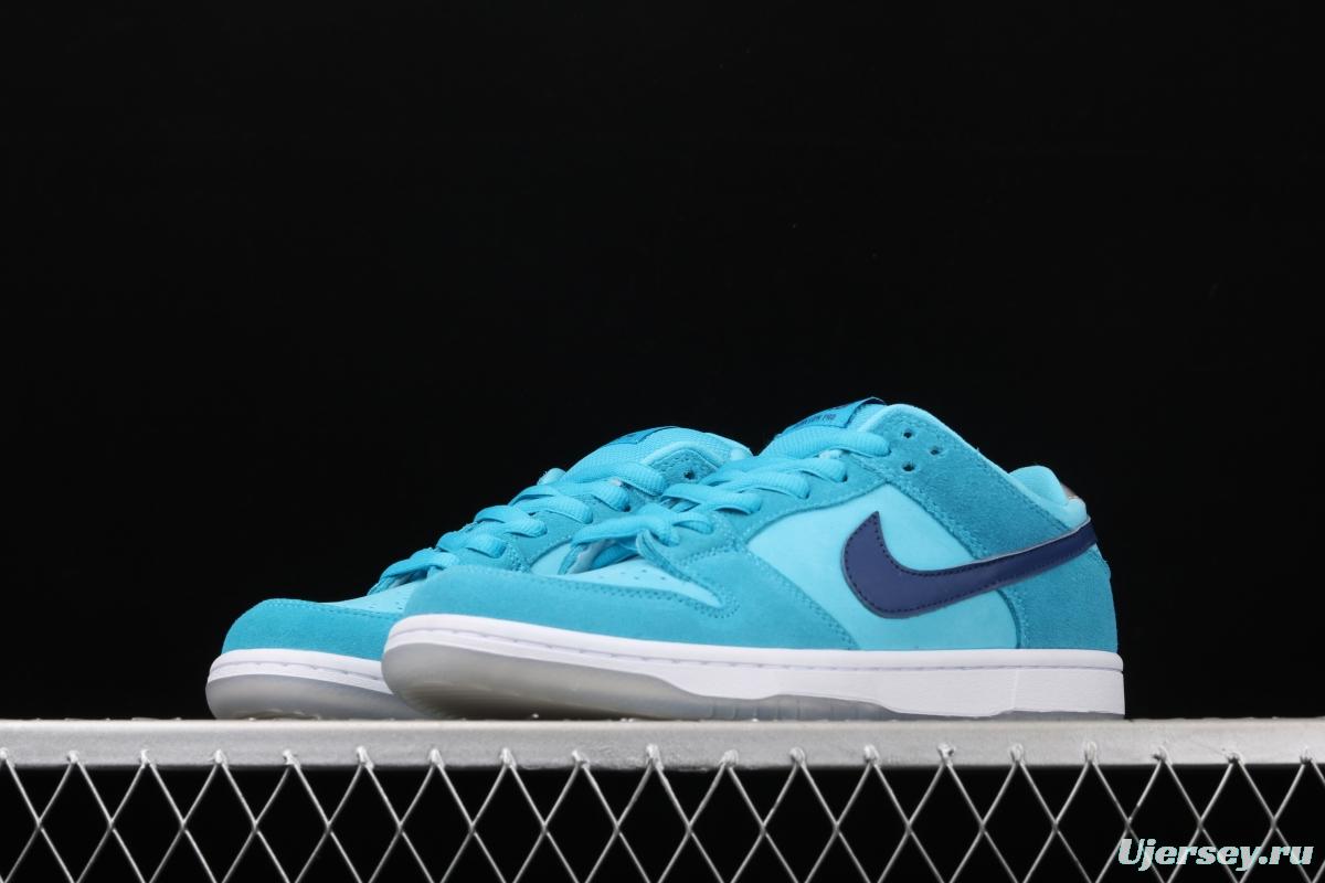 NIKE SB DUNK Low Pro sky blue wool-like low-top casual board shoes BQ6817-400