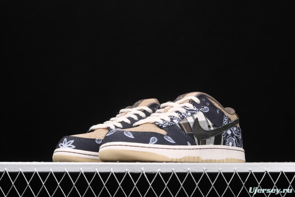 Travis Scott × SB DUNK joint name board shoes cashew fruit CT5053-001