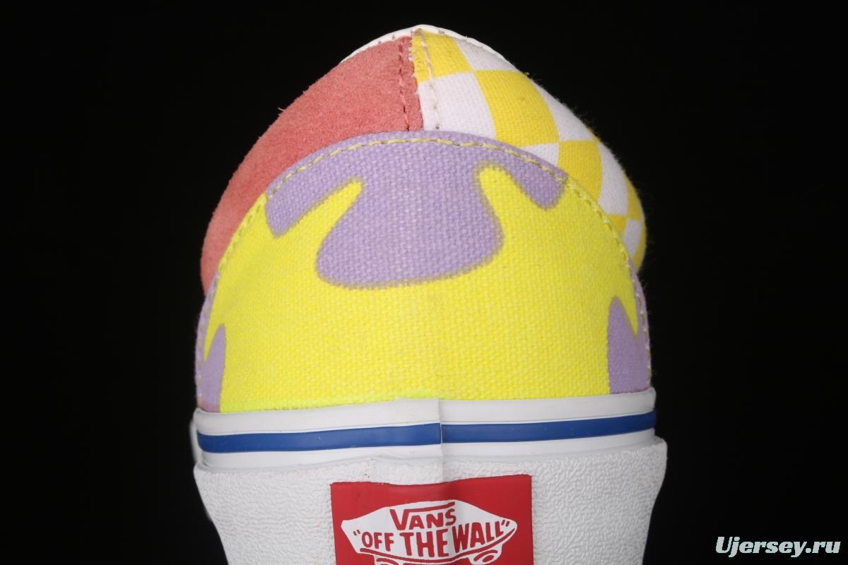 Vans Era SpongeBob theme animation joint series pie star mandarin duck pink yellow low-top casual board shoes VN0A54F19ES