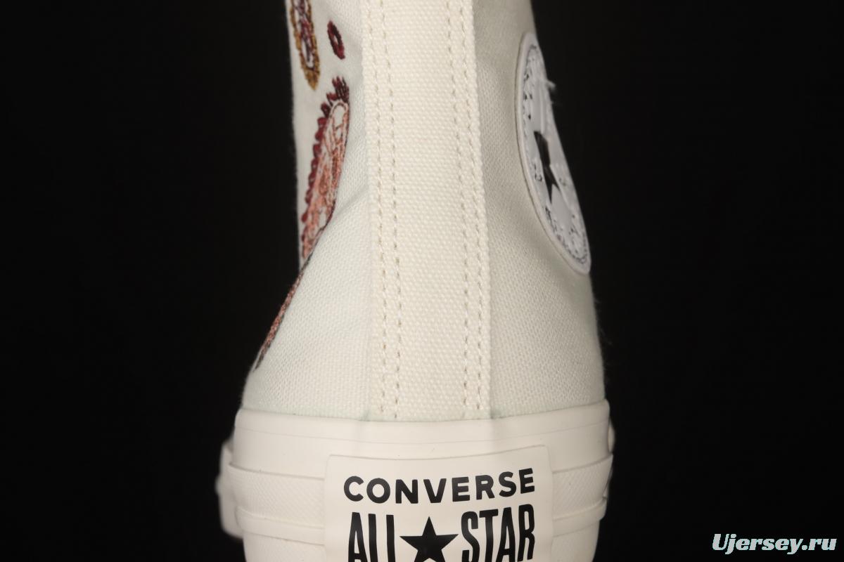 Converse All Star Converse cashew flower series high upper board shoes 572544C