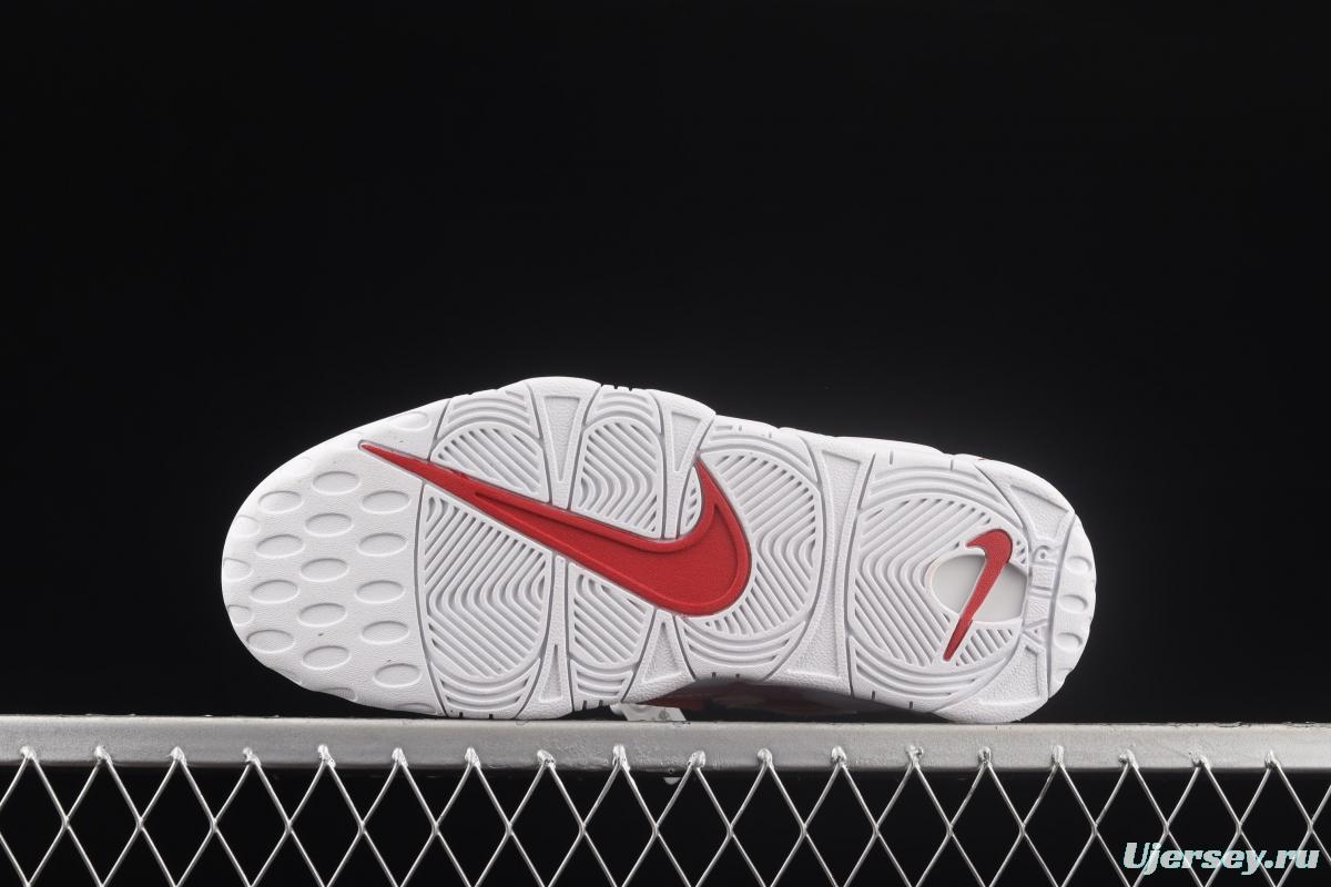 NIKE Air More Uptempo 96 QS Pippen original series cherry blossom embroidery classic high street leisure sports basketball shoes DJ5988-100