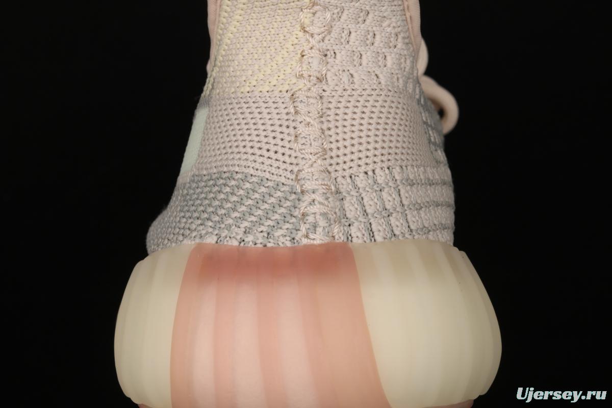 Adidas Yeezy Boost 350 V2 FW3042 Darth Coconut 350 second generation hollowed-out swans make color matching BASF Boost original during the day