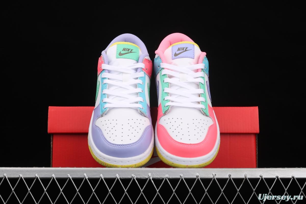 NIKE SB DUNK Low SE Candy egg / candy mandarin duck dunk series low side leisure sports skateboard shoes DD1872-100