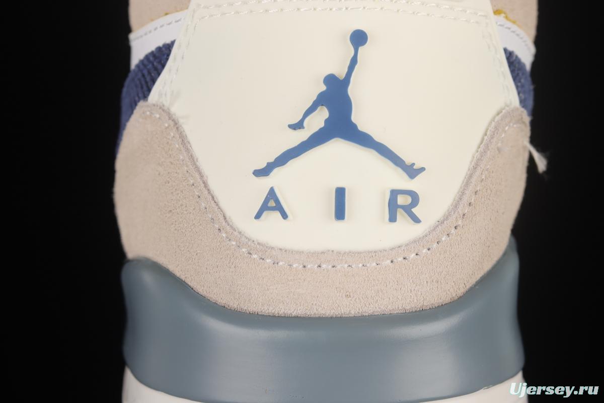Air Jordan Legacy 312 White and Blue Color Matching Velcro Three-in-One Sneakers DQ5347-141