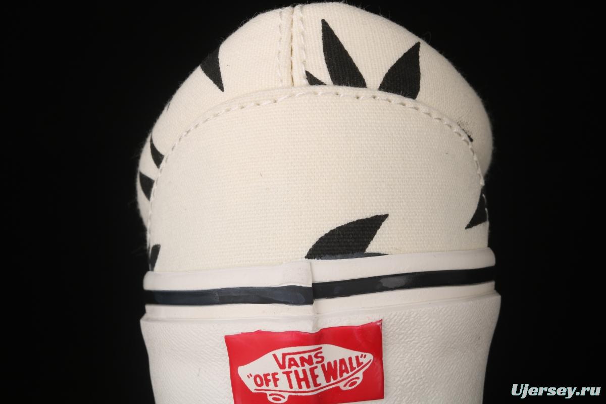 Vans Og Era Lx 2021 new high-end Korean version Baitai Maple Leaf White low-top board shoes VN0A4BVA01Z