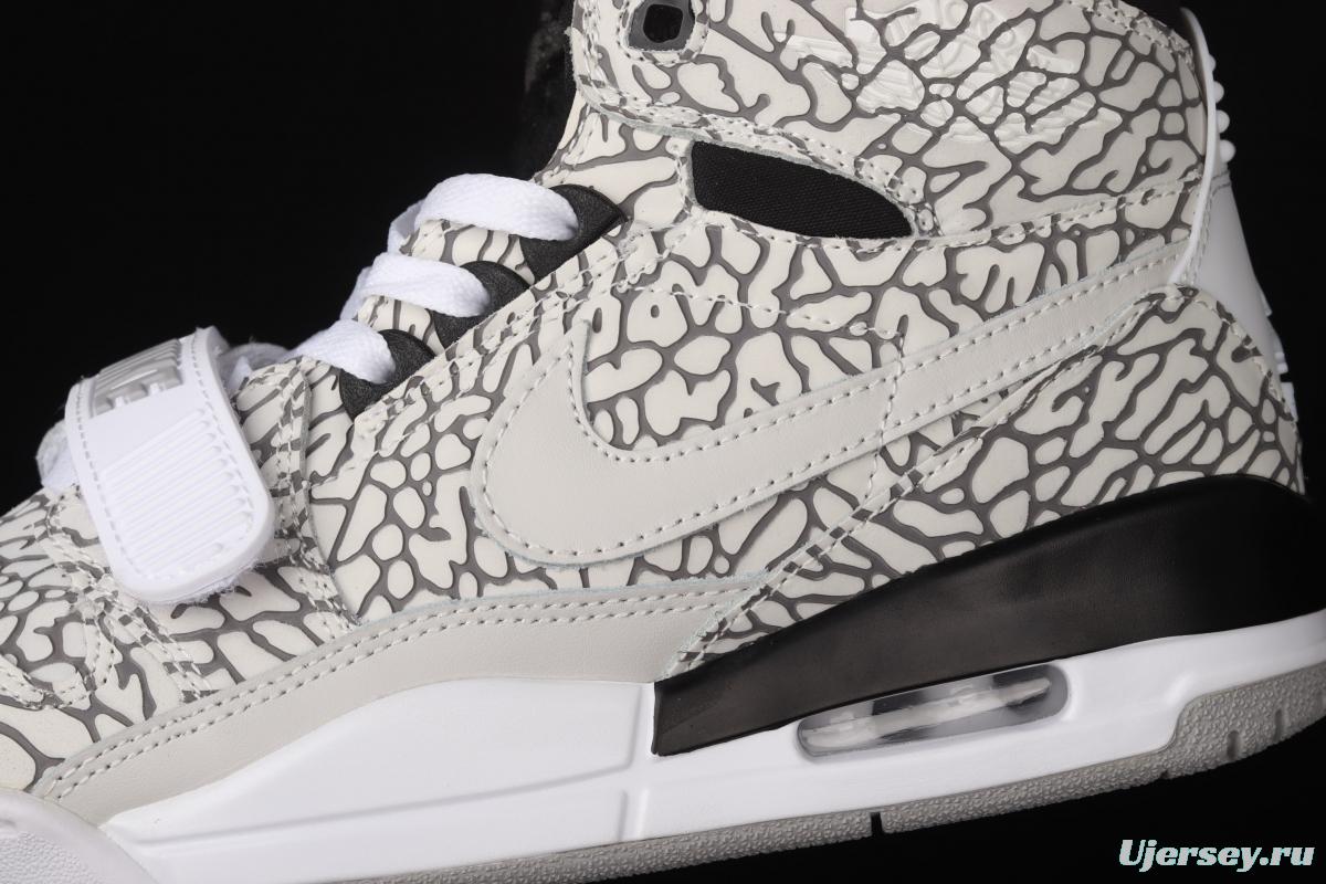 Jordan Legacy 312 white burst color matching Velcro three-in-one board shoes AV3922-100