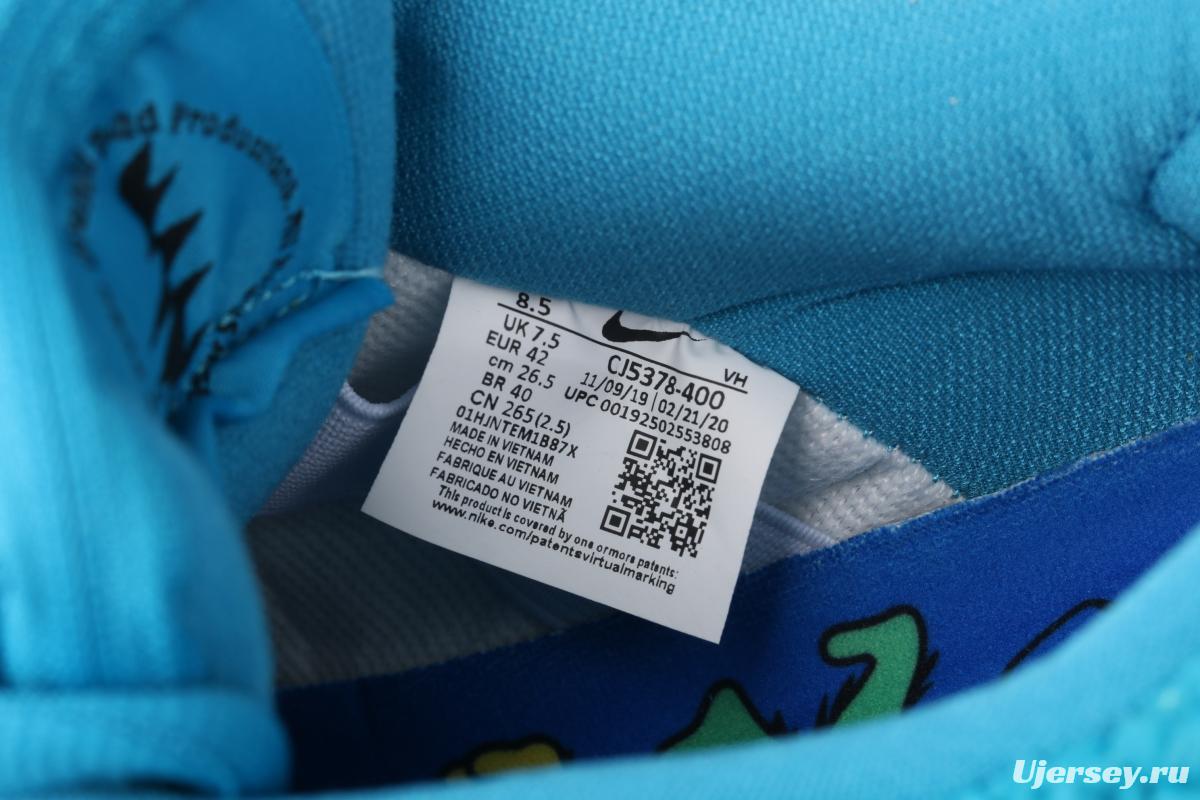 Grateful DeAdidas x NIKE SB DUNK Low Yellow Bear joint style blue and yellow bear sports skateboard shoes CJ5378-400