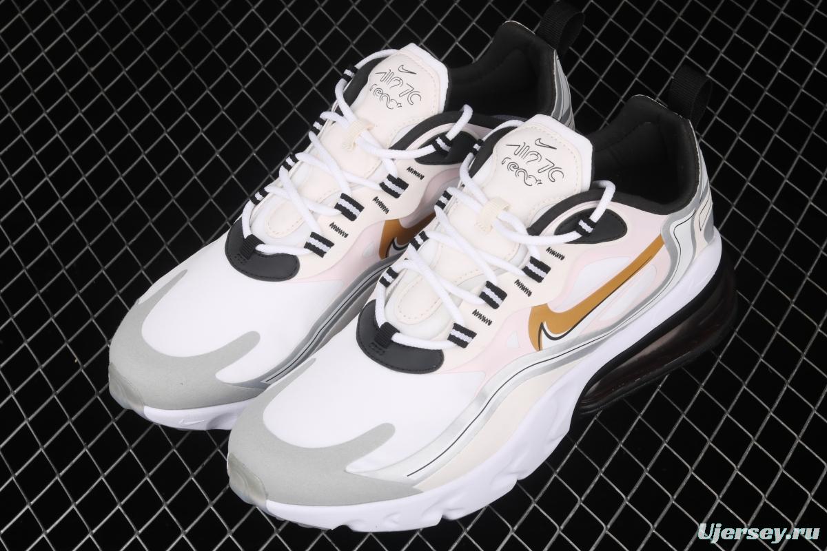 NIKE Air Max 270React new high-frequency mesh hollowing out function half-palm air cushion running shoes CK4126-001