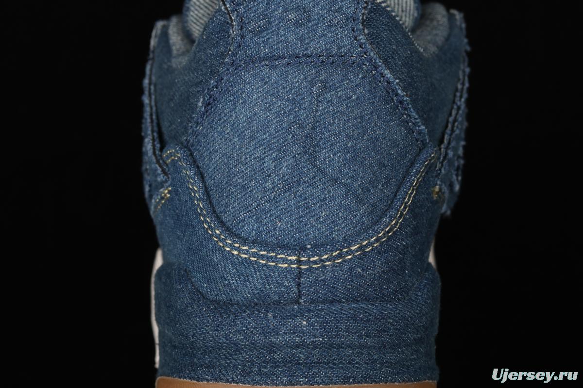 Levi's x Air Jordan 4 Denim Reeves co-signed cowboy blue AO2571-401