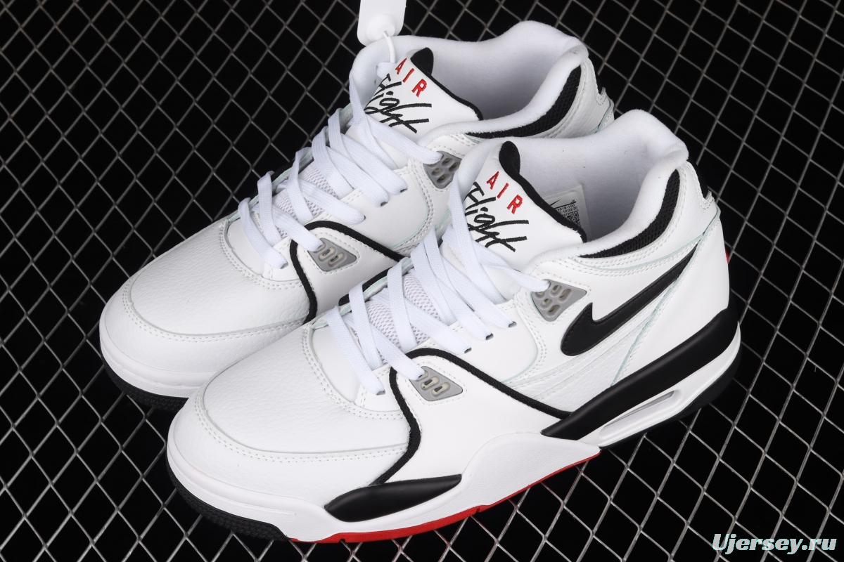 NIKE Air Flight 89 White and Black Air cushion Basketball shoes DB5918-100