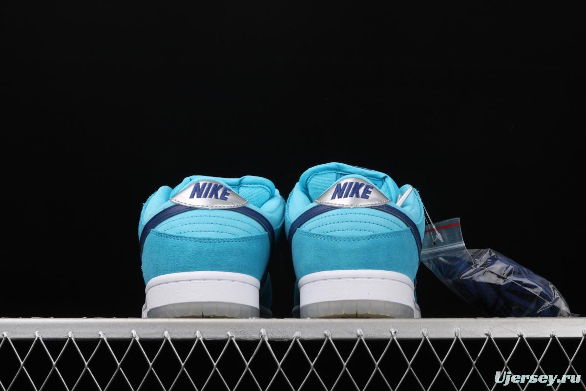 NIKE SB DUNK Low Pro sky blue wool-like low-top casual board shoes BQ6817-400