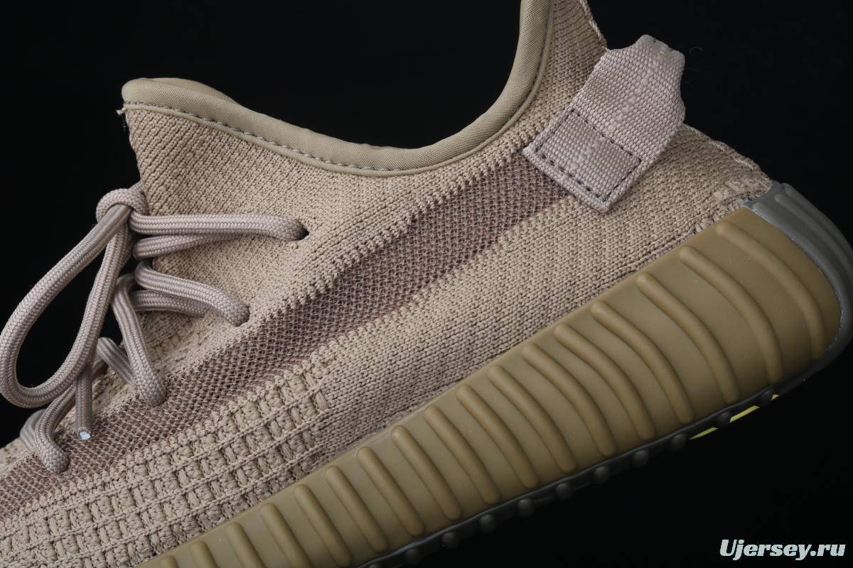 Adidas Yeezy Boost 350 V2 FX9033 das coconut 350 second generation hollowed-out sesame gray angel color