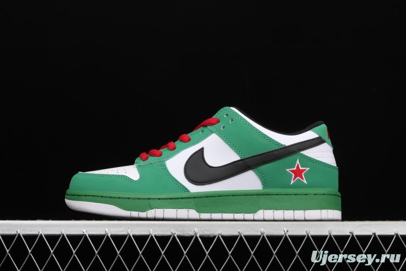 NIKE DUNK SB LoW Heineken Heineken over-limit low-top sports and leisure board shoes 304292-302