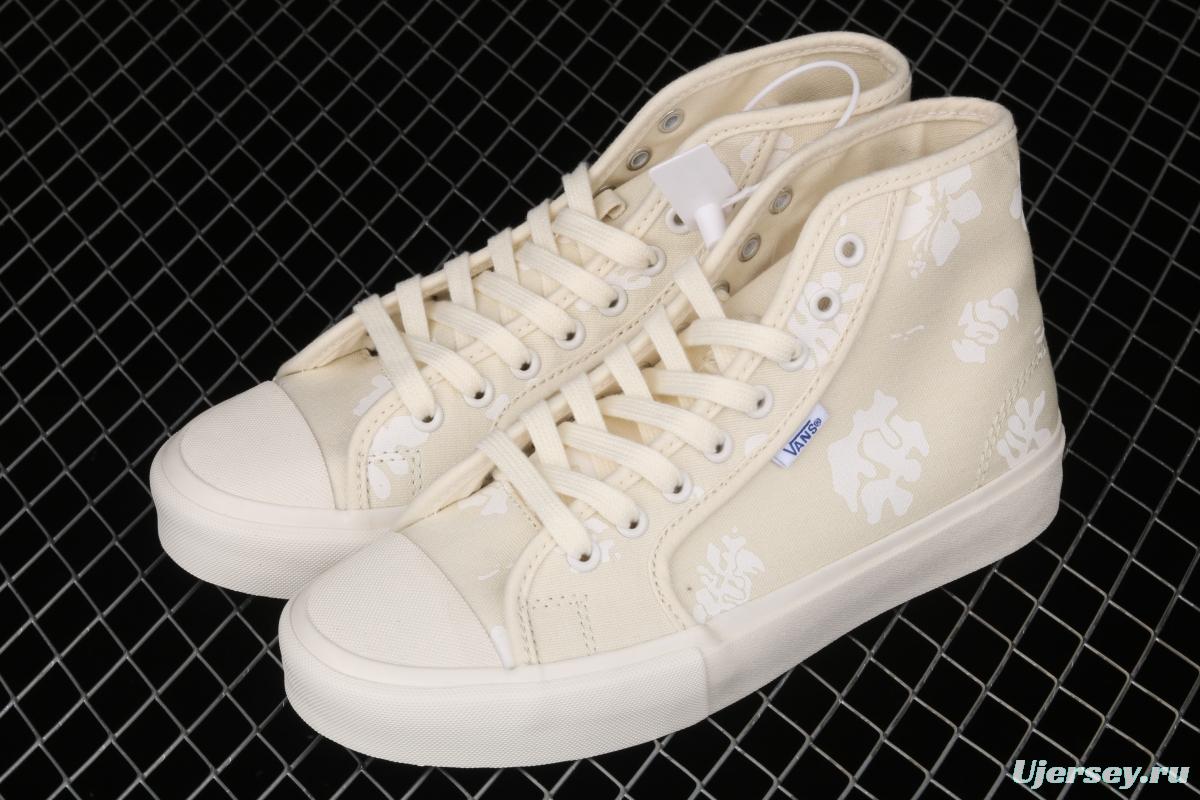 Vans Vault OG Style 24 Lx White Flower retro Joint style Zhongbang Leisure Board shoes VN0A5HUT5J5