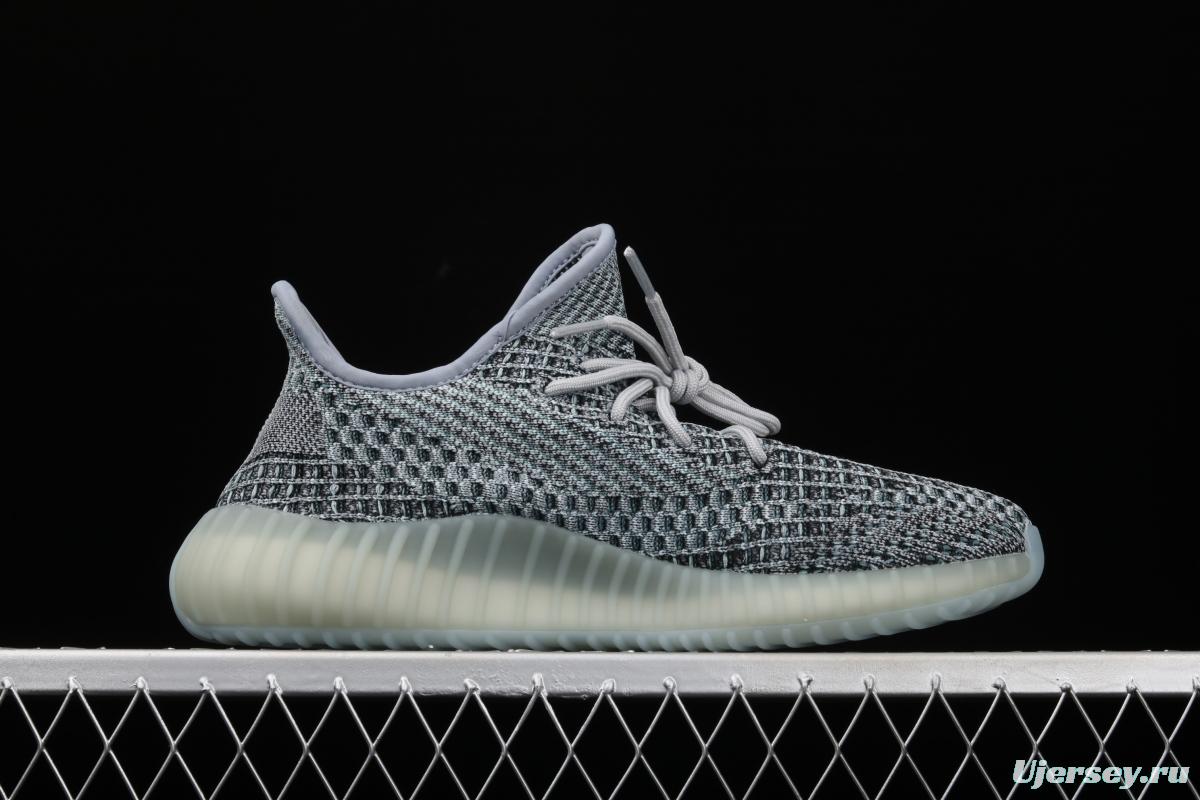 Adidas Yeezy 350 Boost V2 Ash Blue GY7657 Darth Coconut 350 second generation hollowed-out water-washed tannins color matching