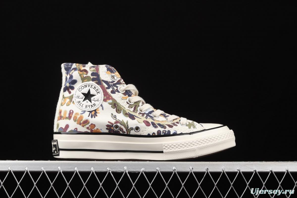 Converse Chuck 70 series cashew flower high top casual board shoes 572545C