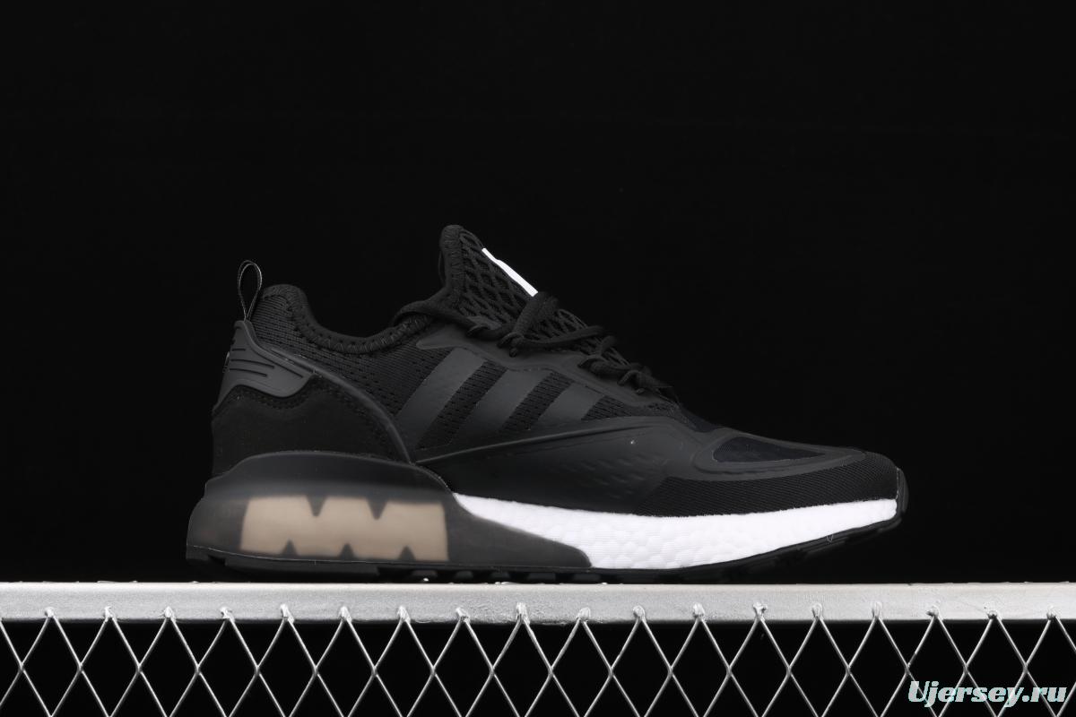 Adidas ZX 2K Boost FV7476 2020 summer new clover popcorn vintage running shoes