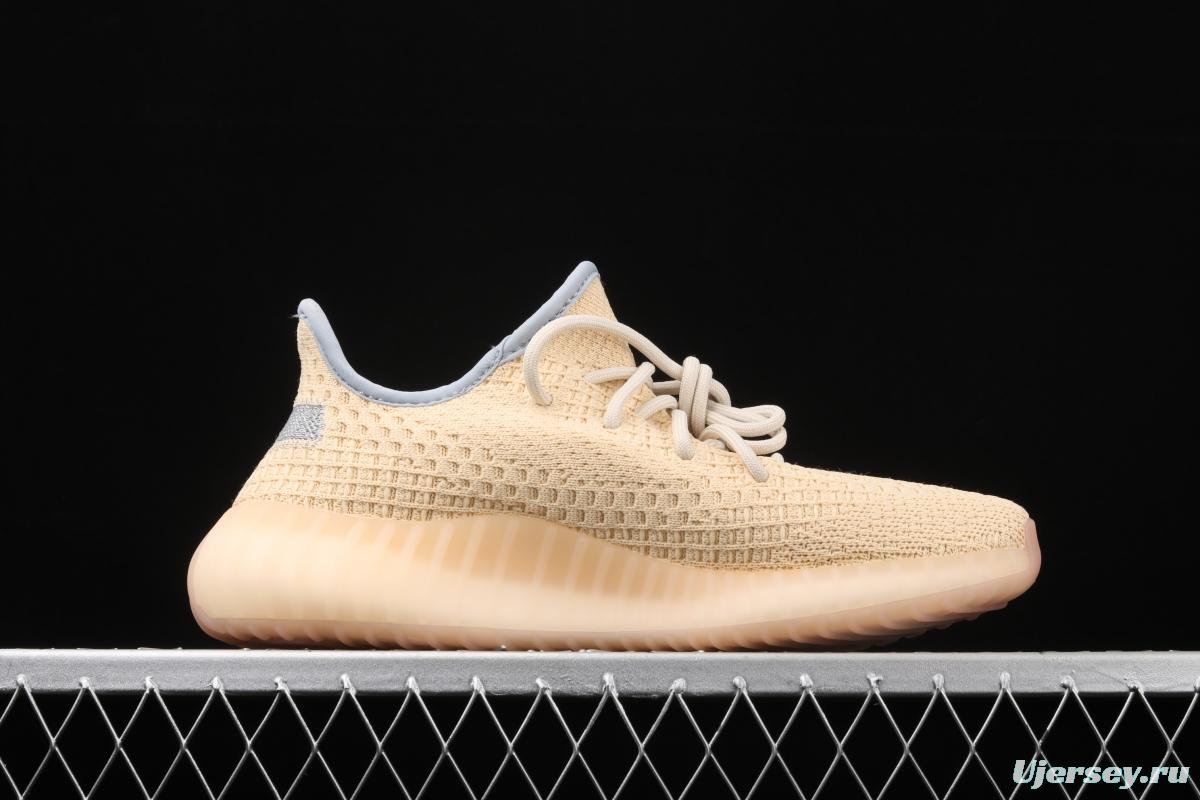 Adidas Yeezy Boost 350V2 Linen FY5158 Darth Coconut 350 second generation flax full star