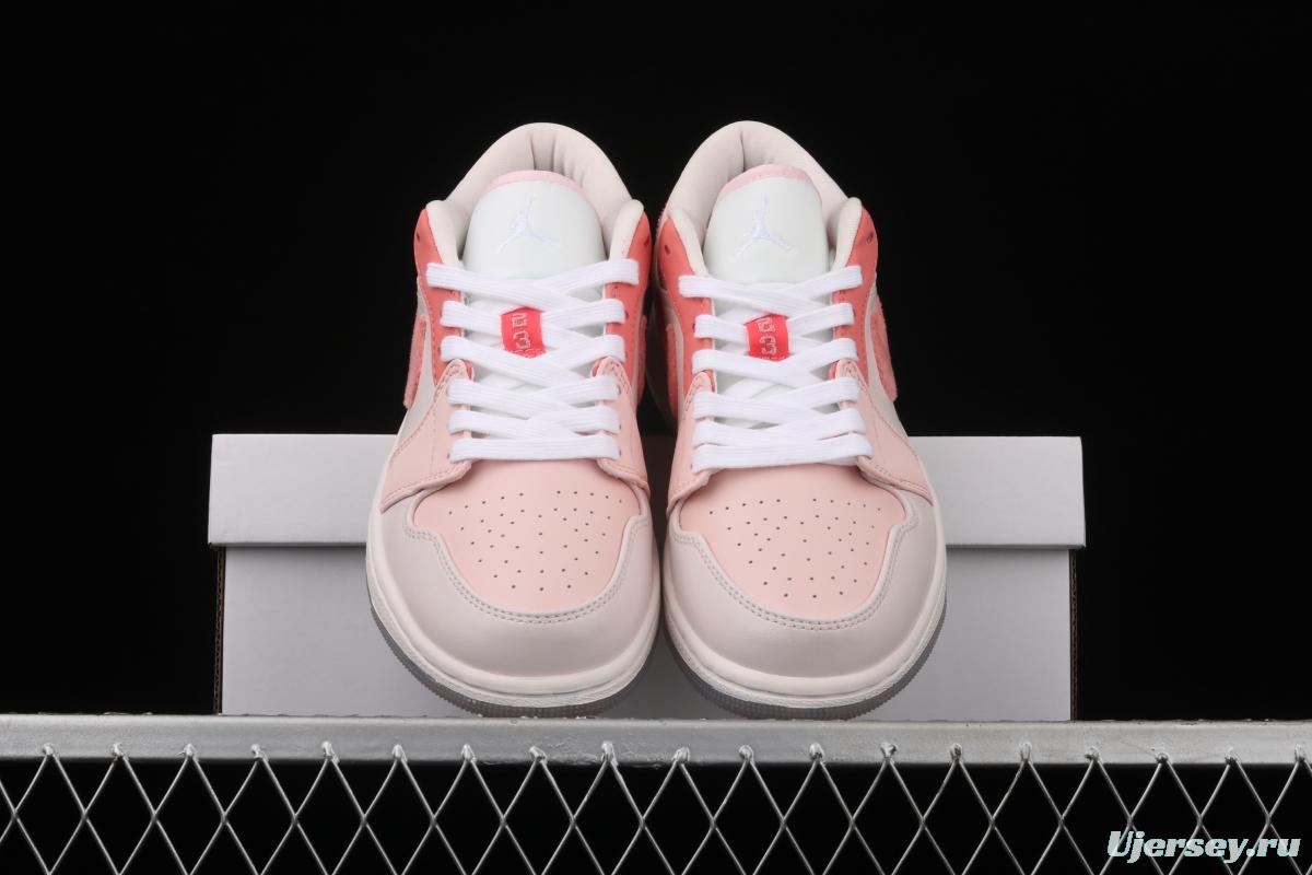 Air Jordan 1 Low two-dimensional Valentine's Day low-end retro culture basketball shoes DM5443-666